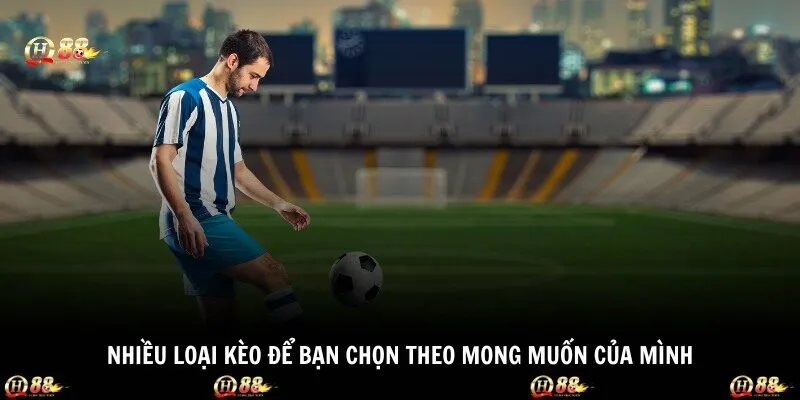 Nhiều loại kèo để bạn chọn theo mong muốn của mình